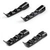 Front + Rear Footrest Foot Pegs For Suzuki GSXR 1300 Hayabusa 2008-2015 Black