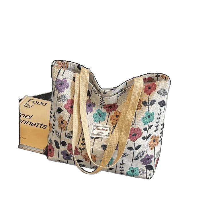 Women's Large Capacity Canvas Tote Handbag for Commute