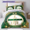 UjpestFC Pattern Bedding Quilt Set Quilt Cover Pillowcase Home Decoration Birthday Gift (1 * duvet cover + 2 * pillowcase, without core)