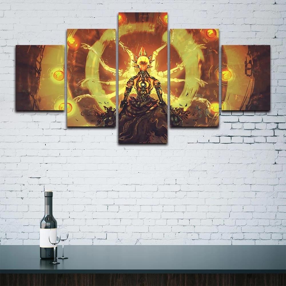 No Framework Modular 5 Pcs Roles In The Game Poster Canvas Painting HD Prints Picture Home Decor Modern Living Room Wall Artwork
