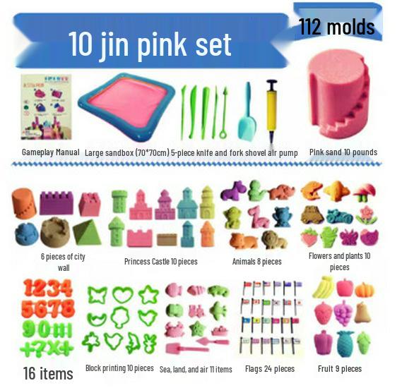 Non-Toxic Colored Kinetic Sand Refill - Safe for Children, Food-Grade Playground Toy
