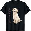 Labrador Retriever Shirt Women Men White Lab Mom Dad Dog Tee T-Shirt