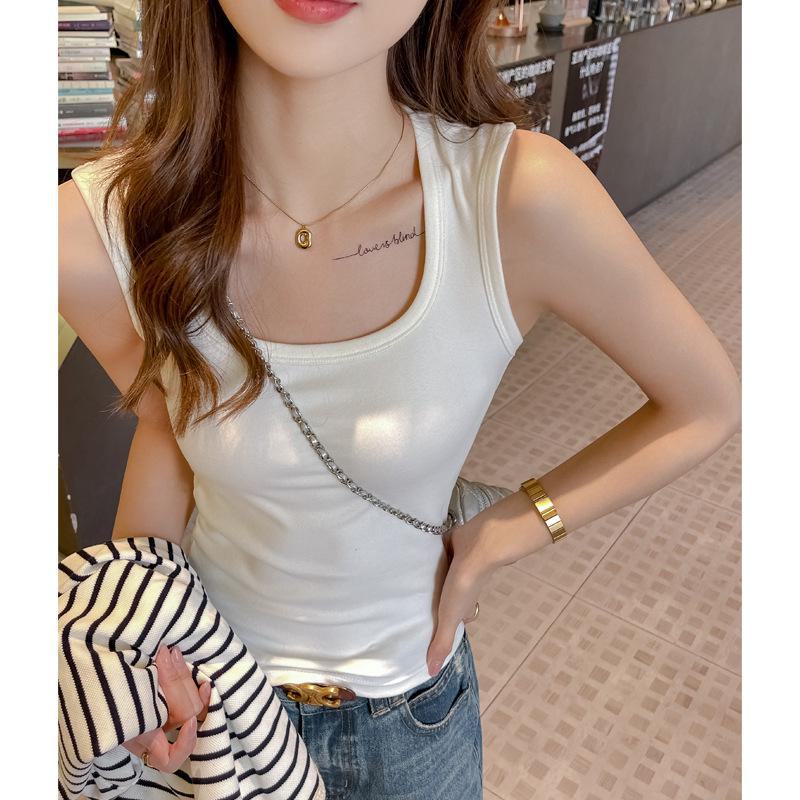 

Женские плюшевые утолщенные жилеты и топы с начесом и боковыми бортами — новые модели на осень/зиму M белый