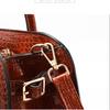 Borsa a Guscio in Pelle di Mucca con Fantasia Coccodrillo 2026 Nuova Borsa da Lavoro Cartella Borsa Tote con Texture Retrò Borsa a Mano di Grande Capacità