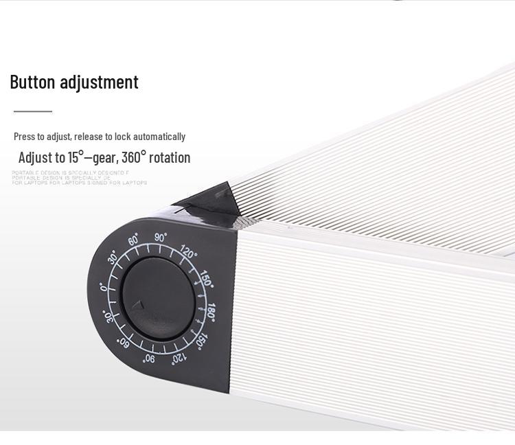 Adjustable Foldable Laptop Stand for Desk and Bed