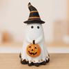 Halloween Ghost Pumpkin Resin Figurine Cute Cartoon Spooky Statue Desk Shelf Decor Party Props Ornament