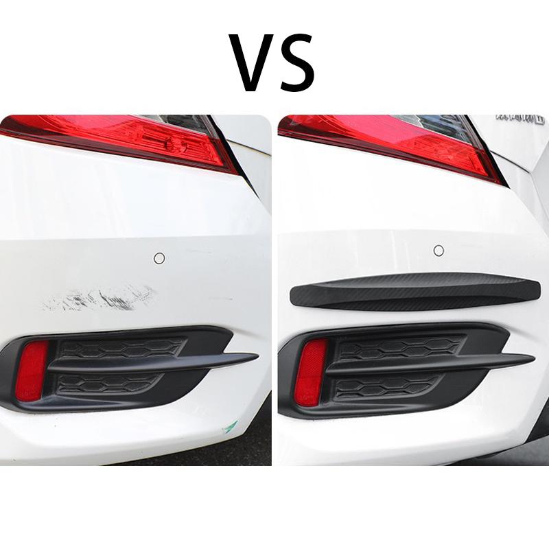 2pcs Car Bumper Protector Strip Guard Corner Protection Strips Scratch Protector Crash Anti Collision Auto Accessories