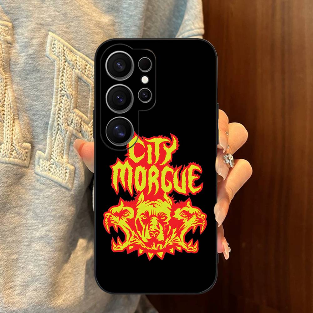 C-City M-Morgue Zillakami Phone Case For Samsung S 24 Fe 25 Ultra Plus 20 Lite 21 30 22 23 24 22 Ultra 5G Fundas