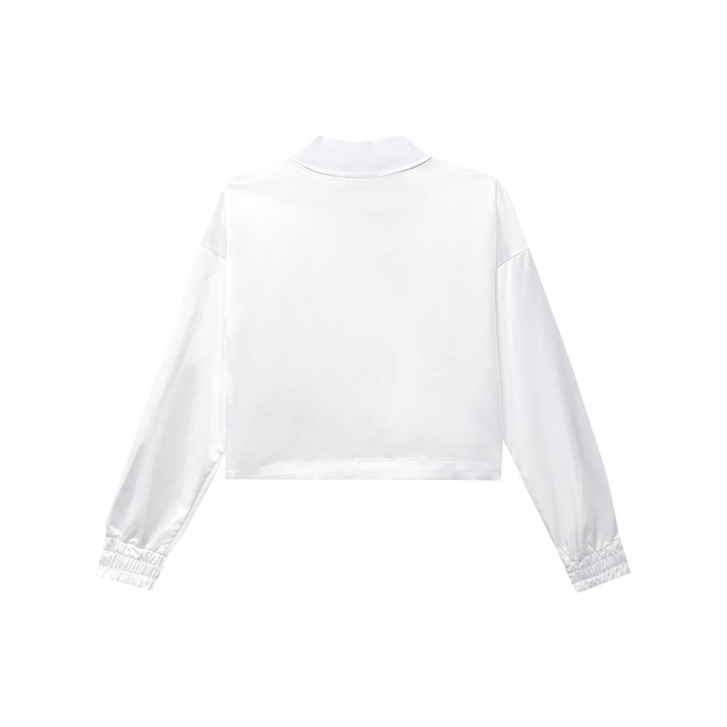 Nike Air Track Jacket Satin Short Casual Women Jackets White BV4780-100