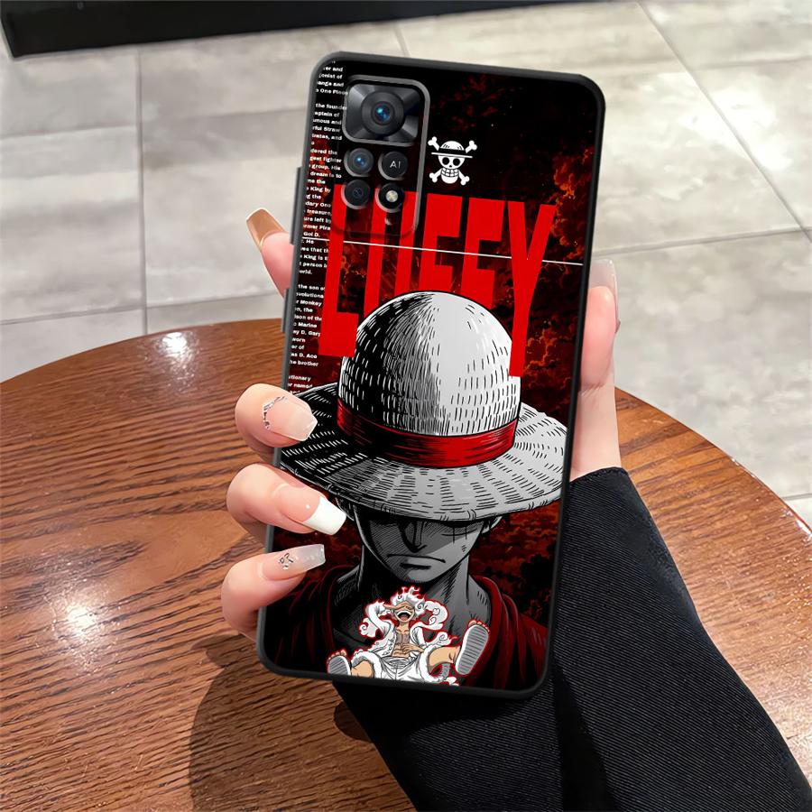 One Piece Luffy Handyhülle Case für Xiaomi Redmi Note 14 11 10S 9S 13 Pro Plus 10 7 8 11s 12s 9 12 Pro