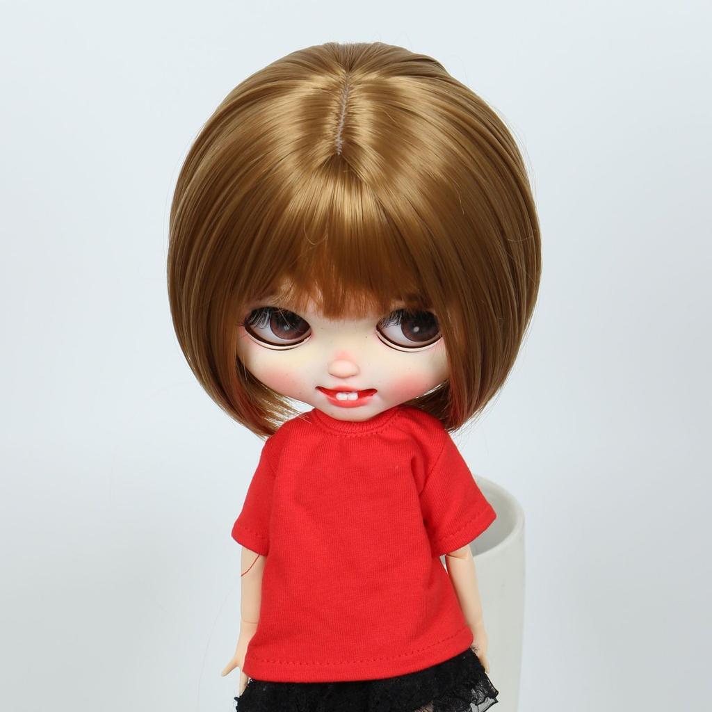 Linfairy Inch Doll Wig 9-10 (Light Brown)