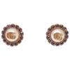 Gucci 702583 Double G Flower Studs Earring pinkUsed