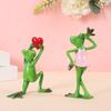 New Valentine's Day Confession Decorations Creative Frog Confession Resin Drop Ornament Christmas Decor Gift Home Hot Seller