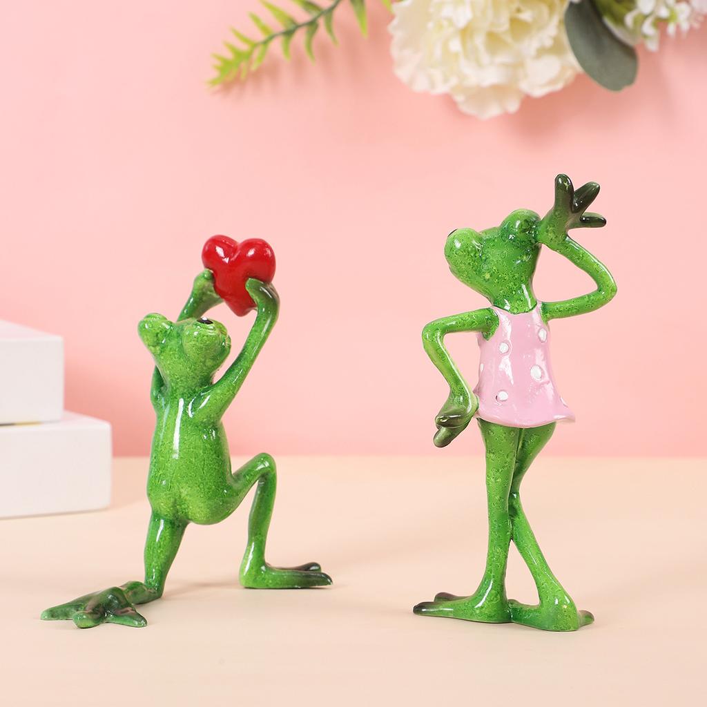 New Valentine's Day Confession Decorations Creative Frog Confession Resin Drop Ornament Christmas Decor Gift Home Hot Seller