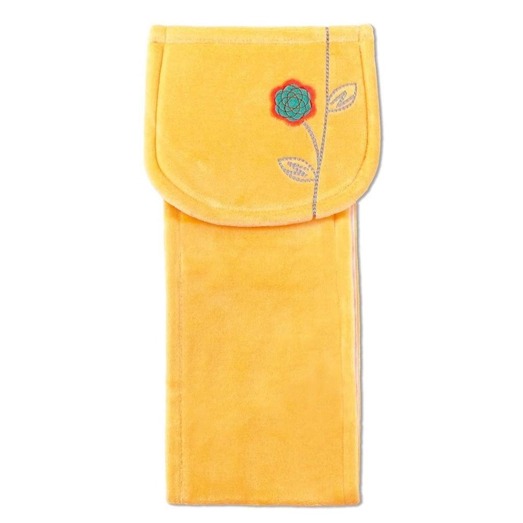 Oka Etoff Gelbes Toilettenmatten-Set, 3-teiliges Set (60x64cm Toilettenmatte + Hausschuhe + Toilettenpapierhalter-Abdeckung), Glücksbringer Gelb, Skandinavisches Design