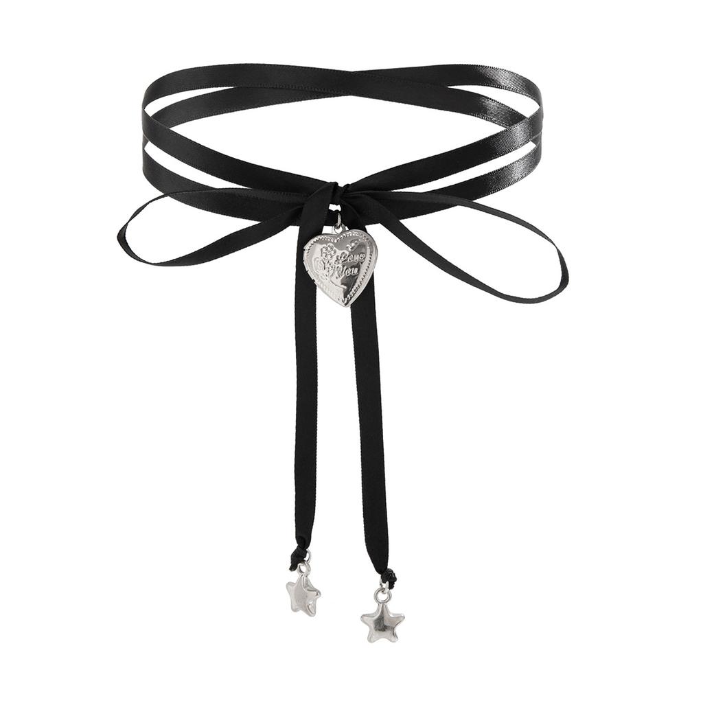 Jewelry pull adjustable choker item jewelry simple personality big love star pendant necklace female