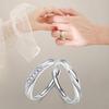 Intertwined Mobius Couple Rings: Twin Knot Design, Perfect Valentine's Gift