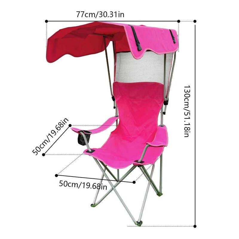 UOSUUOSU Portable Folding Camping Chair with Canopy