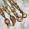 Bohemian Retro Wooden Necklace Pendant – Long Sweater Chain Jewelry