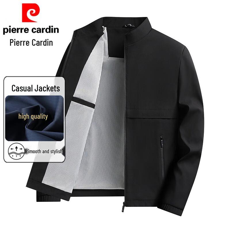 Pierre Cardin Men's Stand Collar Business Casual Jacket