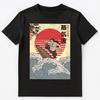 Japanese Big Wave Surfing Gift For A Surfer Unisex T-shirt Tops Tees Unisex