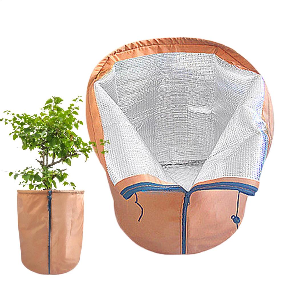 Zimowy Pokrowiec na Rośliny Worki Ochronne przed Mrozem Zewnętrzny Ogród Krzewy Drzewa Rośliny w Doniczkach Ochrona Tkanina Oxford Przeciwmrozowy Ciepły Pokrowiec
