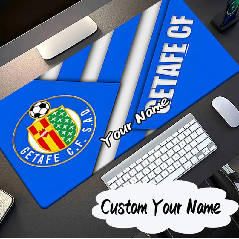 Custom Name Mouse Pad Getafe Crest Design Mouse Pad, Gaming Mouse Pad, Keyboard Pad, Desk Decor for Computer Notebook Fan Birthday Gift