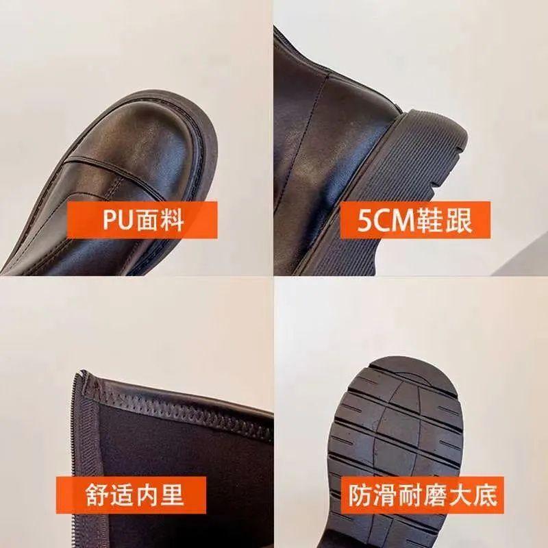 Small long boots women's 2025 new spring and autumn thin thick legs thick soles niche high-heeled knight boots