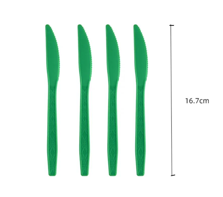 Solid Green Color Party Set Disposable Plate Cup Tablecloth Birthday Party Easter Day Baby Decoration Dinniware Party Supplie
