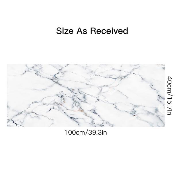 

15 стилів Шпалери з білим мармуровим візерунком Кухонний стіл Шафа Домашній декор Peel & Stick Водонепроникна маслостійка Художня наклейка на стіну 40cmX100cmX1pc