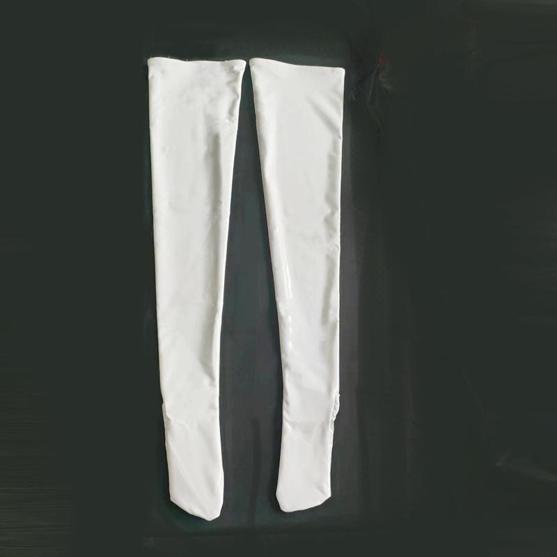Sexy Latex Ammonia Shiny Stocking High Above Knee Stocking Nightclub Dance Wear Sock Elastic Slim Leg Tights Faux Latex Stocking
