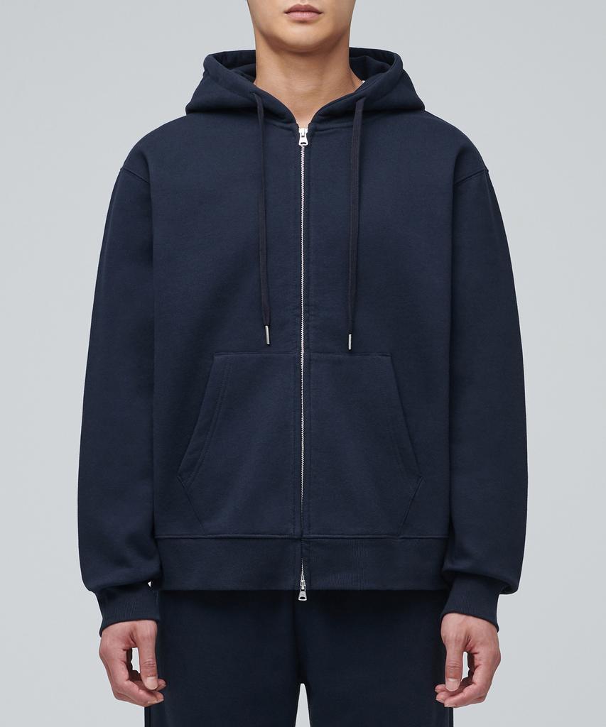 Musinsa Standard Brushed Hooded Sweat Zip-Up [Navy]