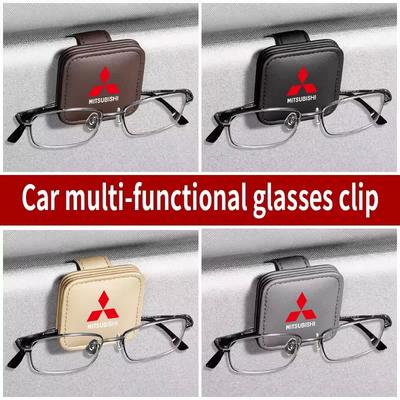 Multi-function Car Glasses Clip Sunglasses Holder Mount for Mitsubishi Ralliart Lancer EX ASX Outlander Sport Pajero Triton L200 GJ3