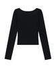 IUGAMAKARAS U-Neck Fitted Top (Black)