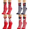 Calcetines Navideños de Dibujos Animados Lindos Nuevos Calcetines de Reno para Mujer Calcetines de Media Caña Colección Otoño 2022