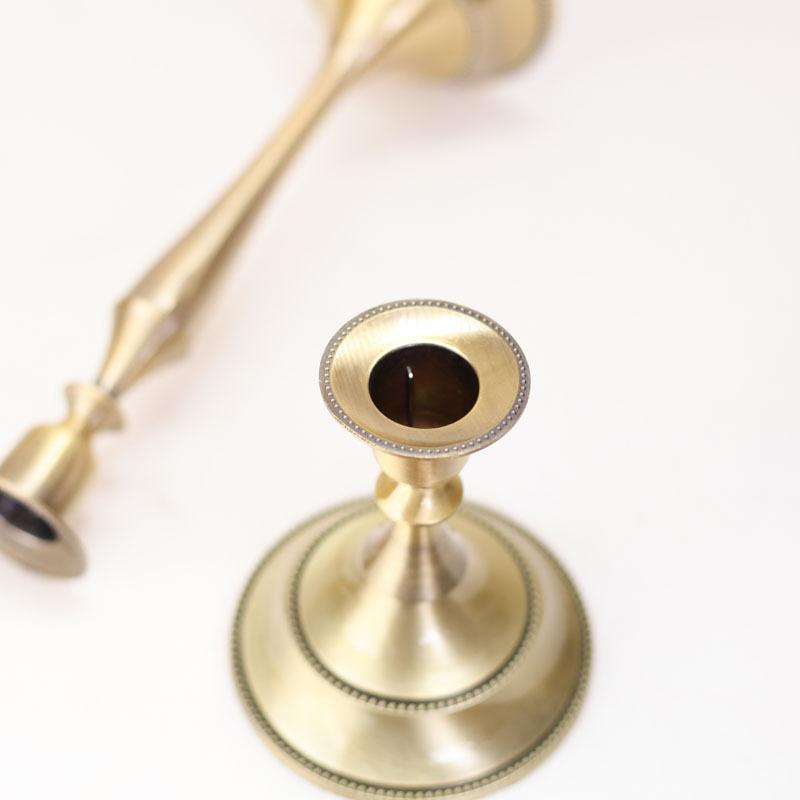 Metal Candle Holder Retro Candle Holder Dinner Hotel Home Decor Romantic Retro Candlestick