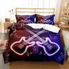 Piano Pattern Duvet Cover Microfiber Classic Music Themed Bedding Set Musical Pattern Geometric Stripe King Quilt Cover