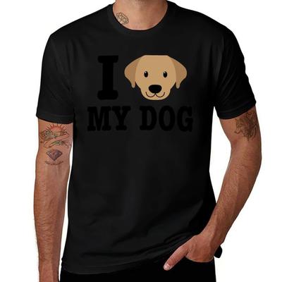 I Love My Dog Yellow Labrador Lab Puppy Gift Product Tshirt Cool Dry Perforunisexce Tshirt
