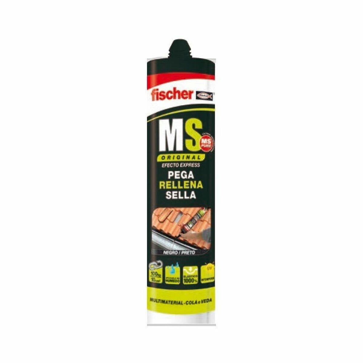 

Fischer Ms Черный герметик/клей 290 мл TU прозрачный