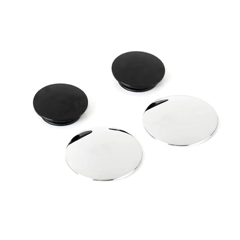 2 Pcs Car Suction Cup Mount Auxiliary Rearview Mirror 360 Degree Rotating Wide-angle Round Frame Blind Spot Mirror Universal
