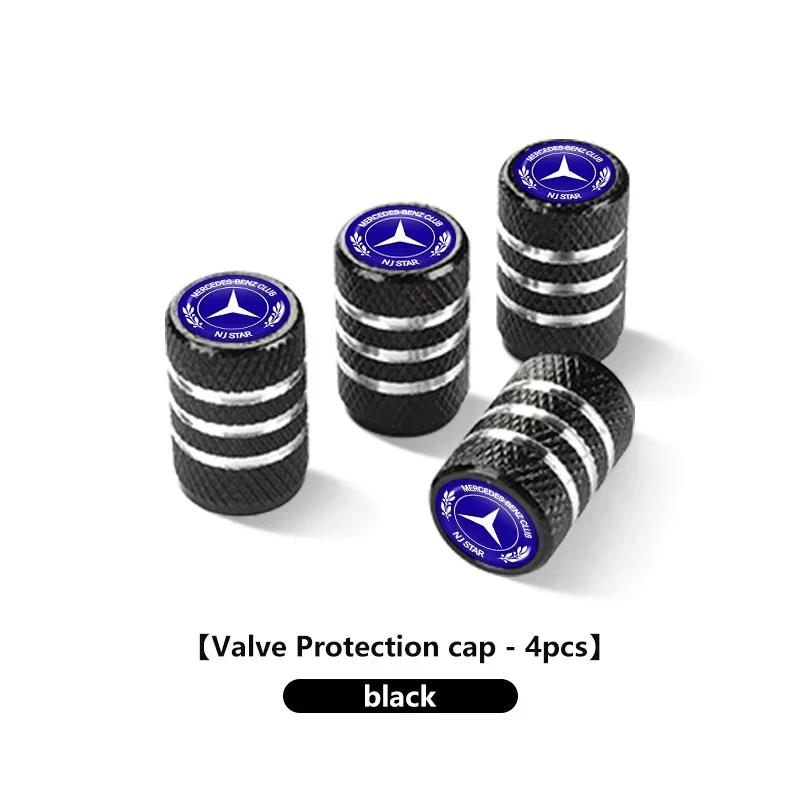 

New C200 E200 For Mercedes Benz For Benz Car Wheel Tire Valve Caps Tyre Stem Covers Airdust Waterproof W202 W212 W126 W140 W168
