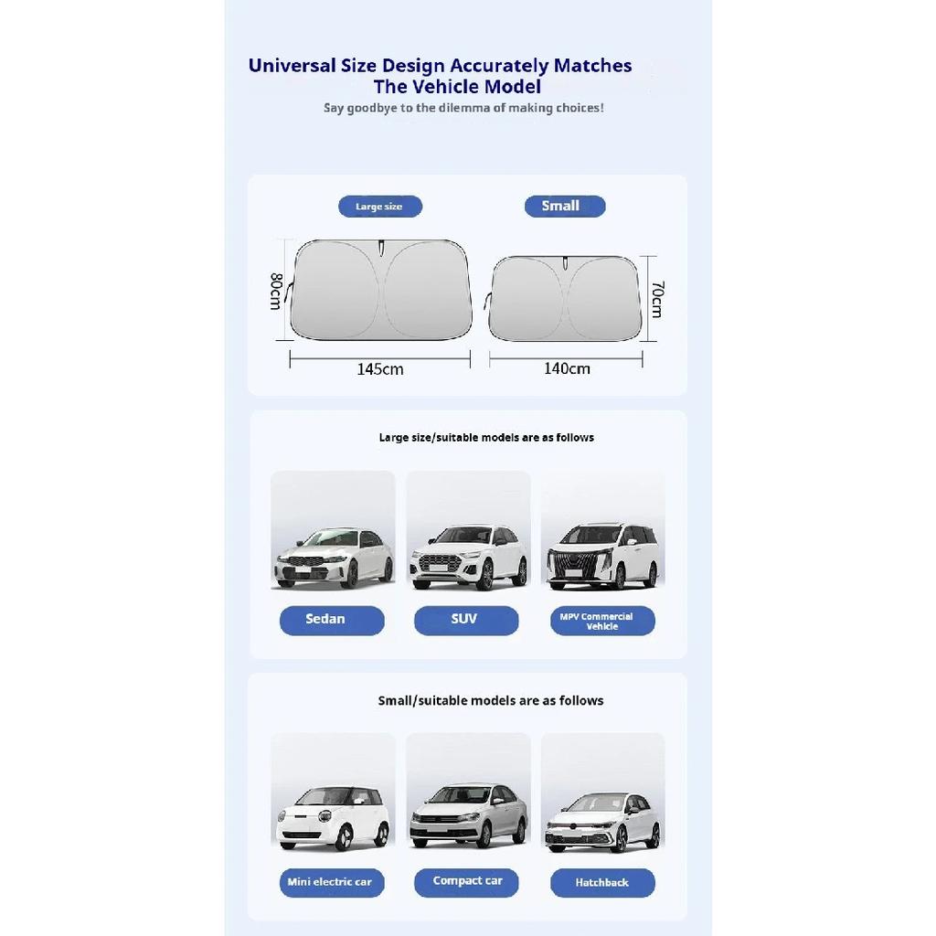 Car Windshield SunShade for ZEEKR 001 007 X 7x 009 Sun Visor UV Protection Auto Parts