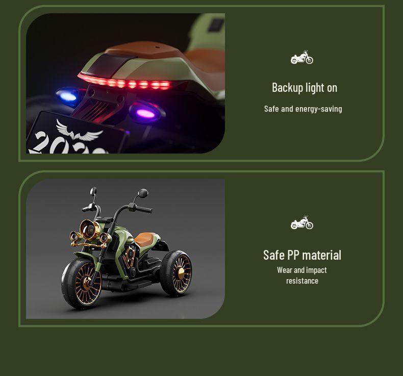 Electric Ride-On Tricycle for Kids - Remote Control Battery-Powered Toy Car