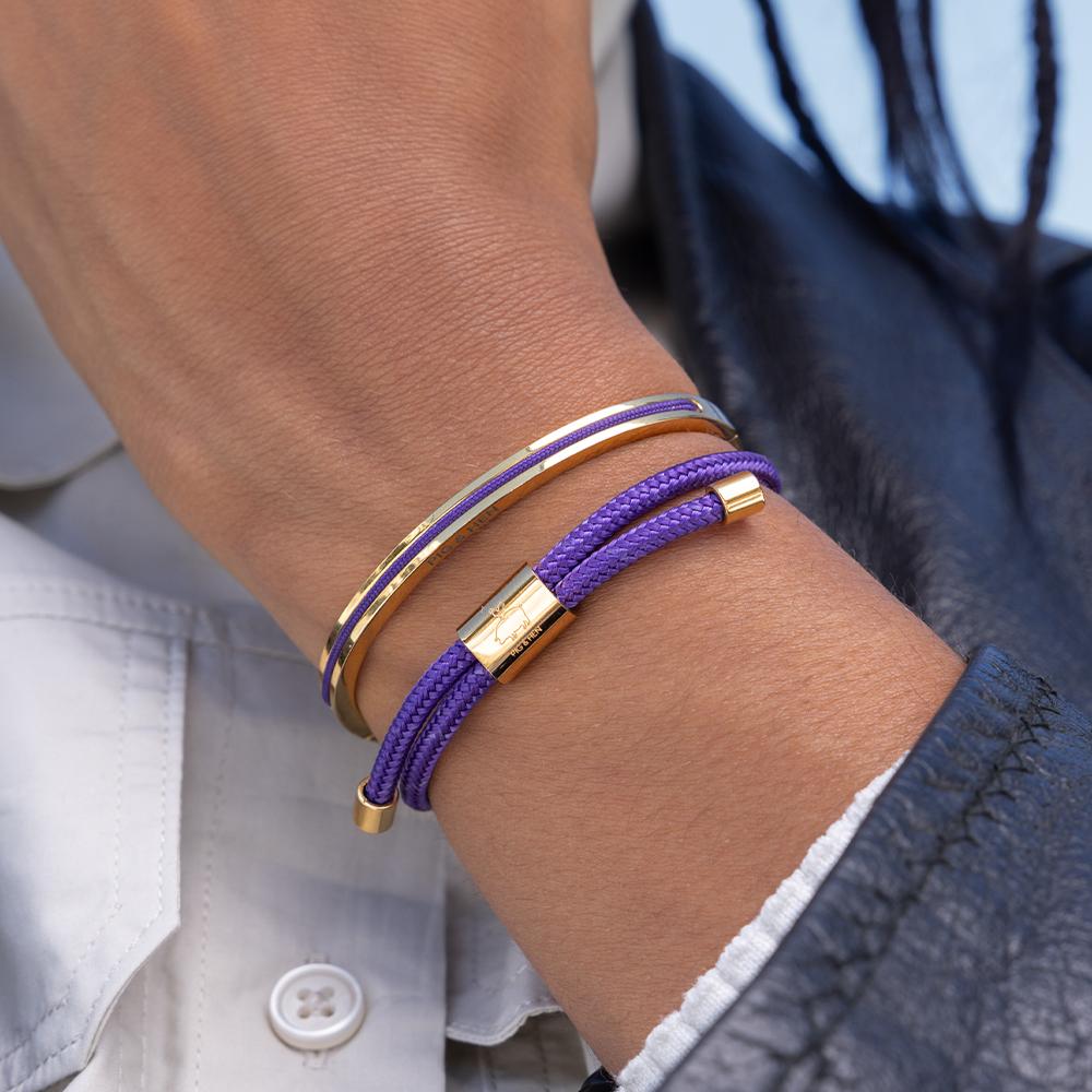 Pig&Hen (Women'S) Little Louise Bracelet - Royal Purple X Gold