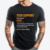 Tech Support Definition Cute Geek Computer Nerd Plain T Shirts Wholesale Clothes Printing