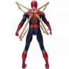 Spiderman Figure Legends Avengers Iron Spider Action Figures 17CM PVC With Light Spider-man Doll Figurine Kids Gift