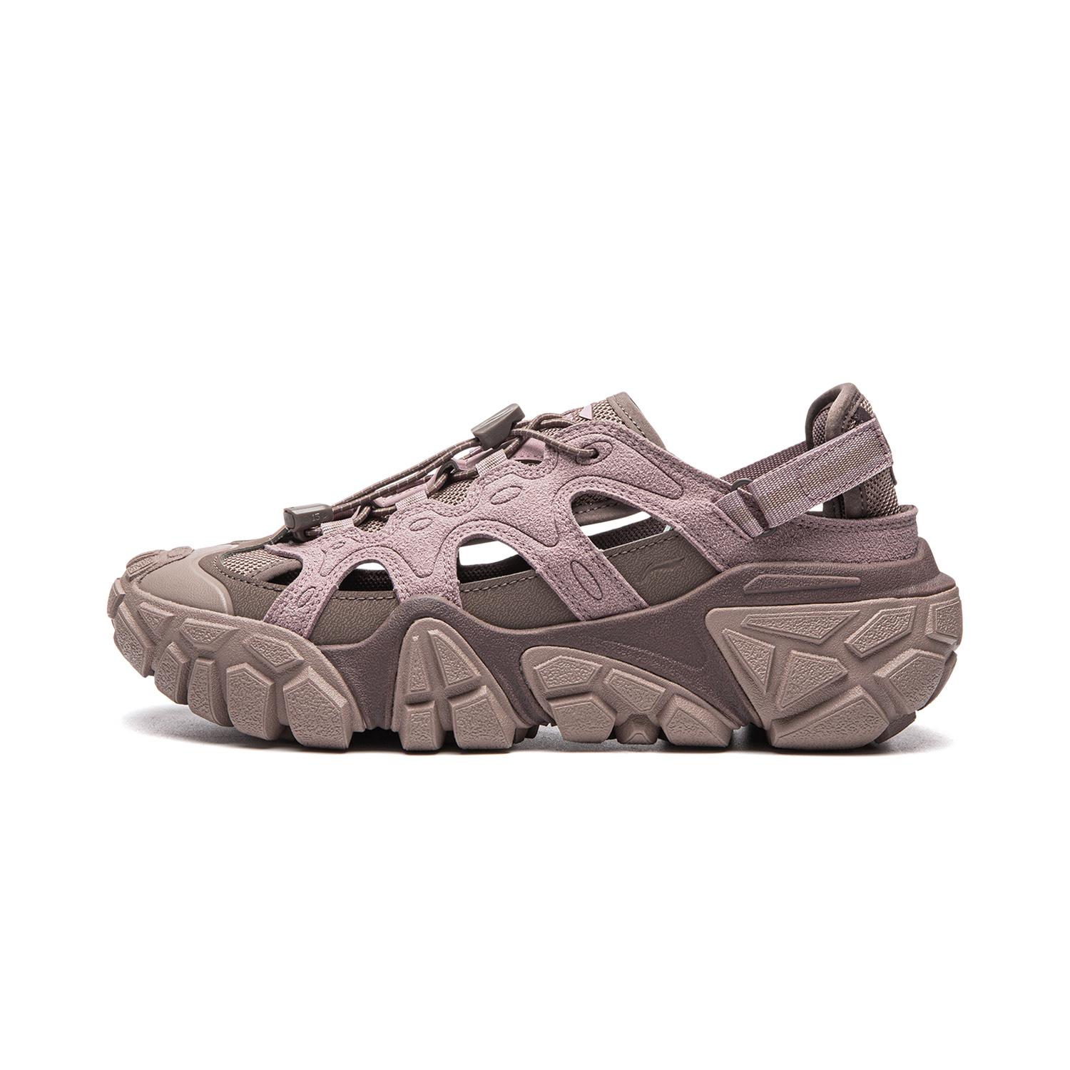 Li Ning Sand Dune Slip Resistant Lightweight Abrasion Resistant River Trekking Shoes Women s Rose Umber AGUW028-4 35.5