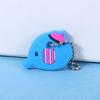 New Cartoon Soft Silicone Protective Key Case Cover for Key Control Dust Cover Holder Women Cute Small Key Chain Pendant Keyring