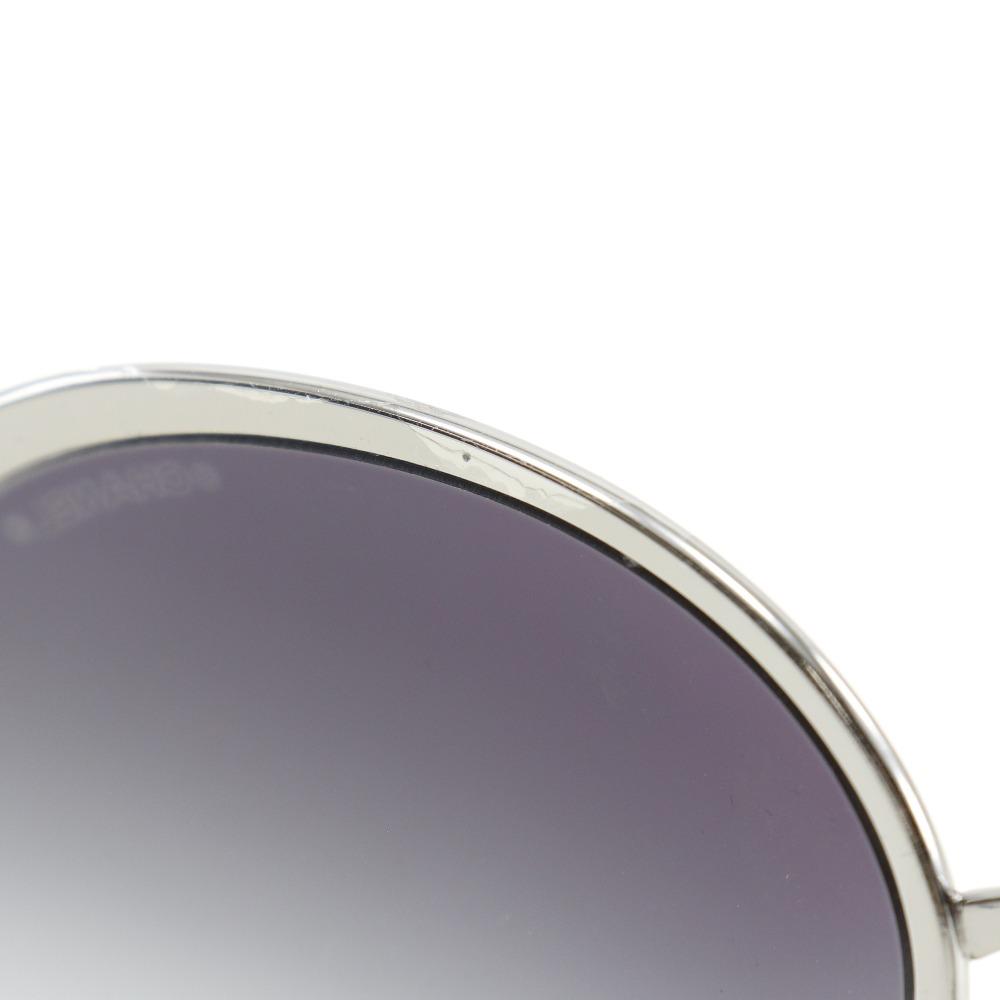 CHANEL sunglasses 4206 Silver / blue plastic Women Used