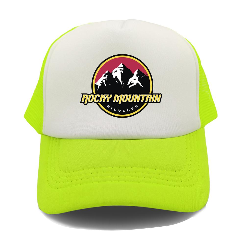 Rocky Mountain Bike Trucker Cap Unisex Funny Rocky Mountain Hat Baseball Cap Cool Summer Unisex Mesh Net Caps